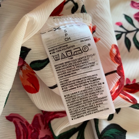 Sheer High Neck Floral Blouse - Picture 7 of 8